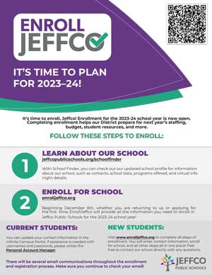 enroll Jeffco flyer