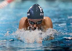 Zoe Afman swimming