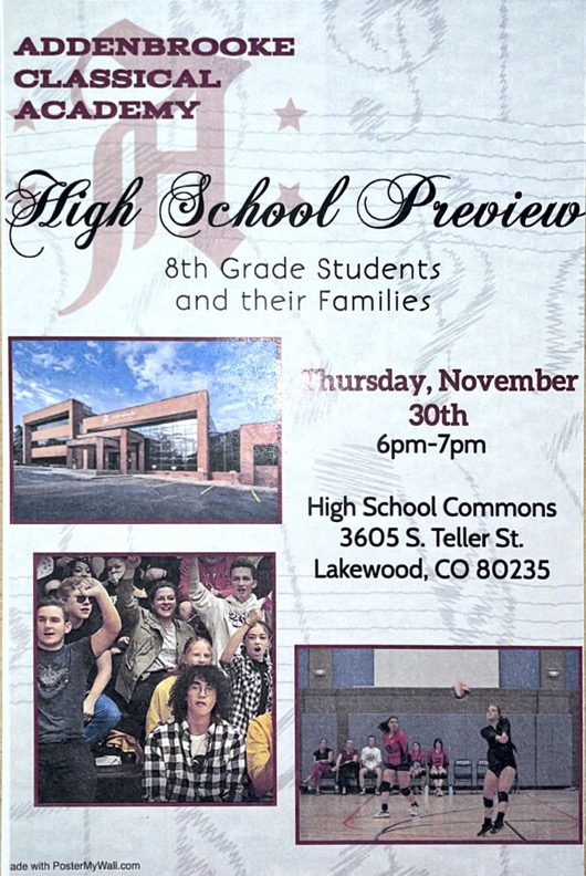 High School Preview flyer