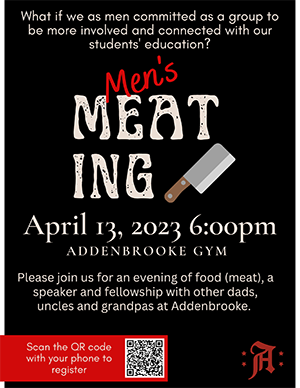 Men's Meating flyer