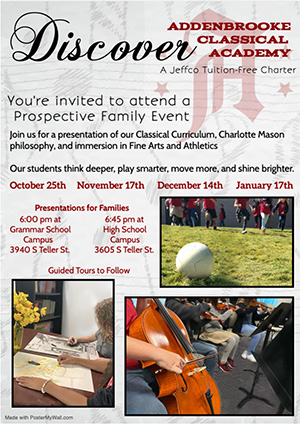 Prospective Family Event flyer